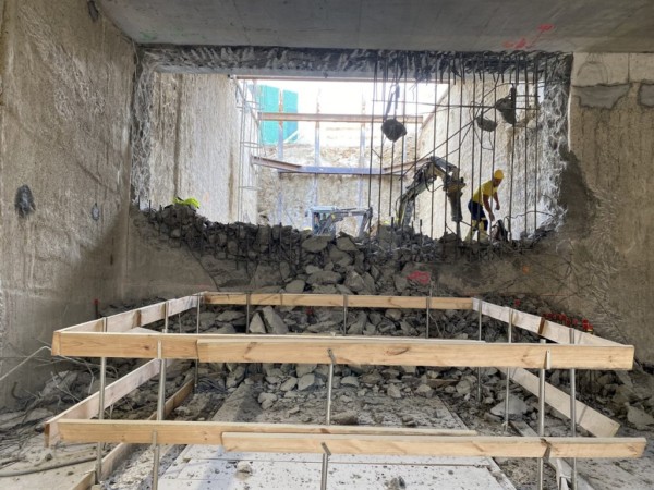 Postępy na budowie metra