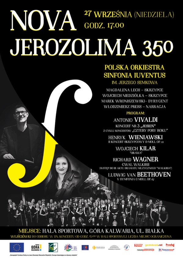 NOVA JEROZOLIMA 350 - koncert z okazji 350. rocznicy nadania praw miejskich Górze Kalwarii