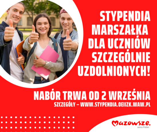 Zostań stypendystą marszałka! 