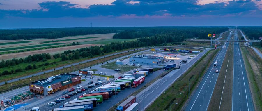 MOPy dla podróżnych na drogach szybkiego ruchu - zatankujesz i zjesz