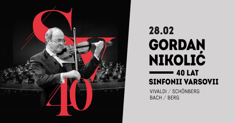 Gordan Nikolić na 40-lecie Sinfonii Varsovii