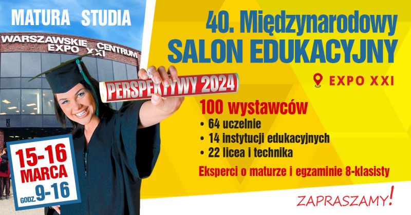 Już 15-16 marca XL Międzynarodowy Salon Edukacyjny Perspektywy 2024