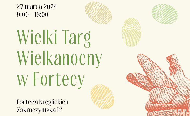 Targ Wielkanocny w Fortecy 27 marca, od 9.00-18.00 