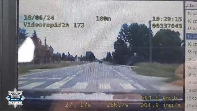 Wyprzedził na przejściu dla pieszych nieoznakowany radiowóz