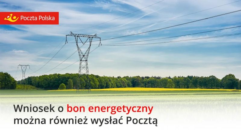Wniosek o bon energetyczny można wysłać za pośrednictwem Poczty Polskiej