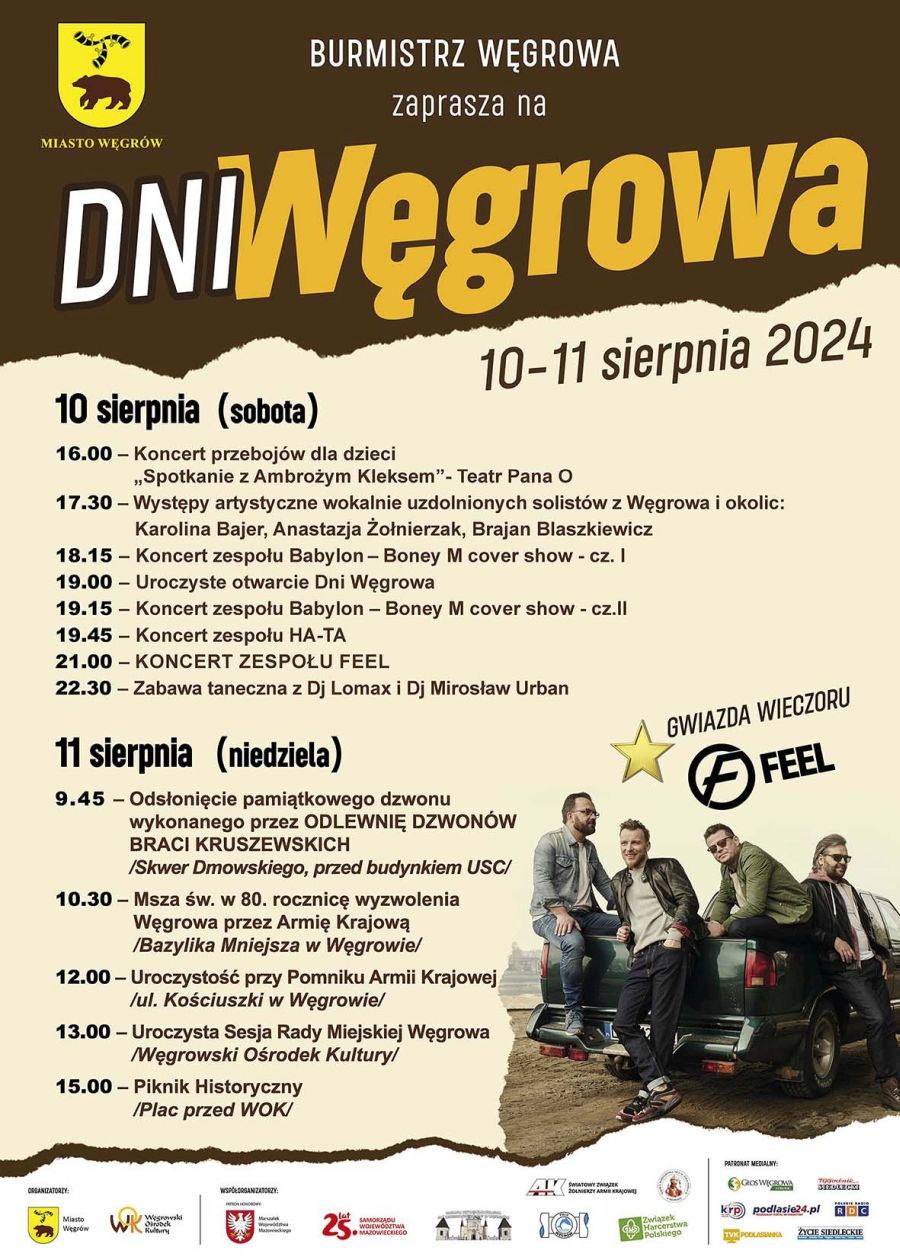 10 -11 sierpnie odbędą się Dni Węgrowa