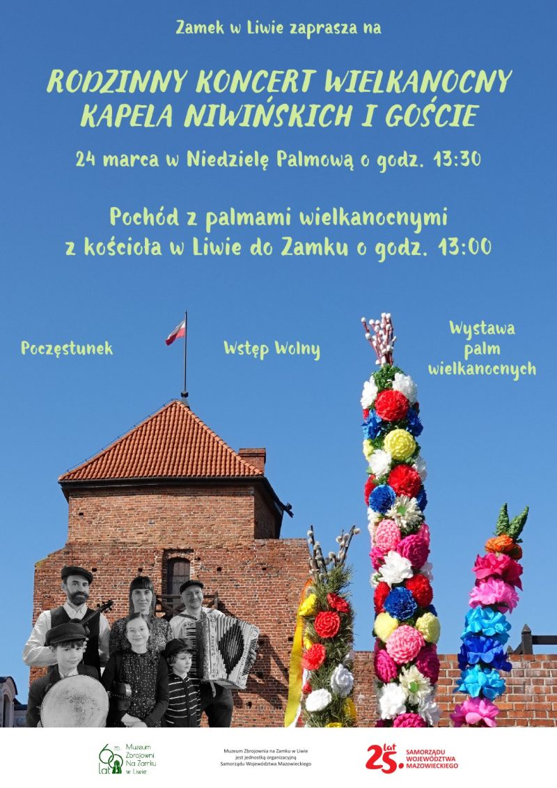 Wystawa palm wielkanocnych w Sali Rycerskiej Zamku w Liwie