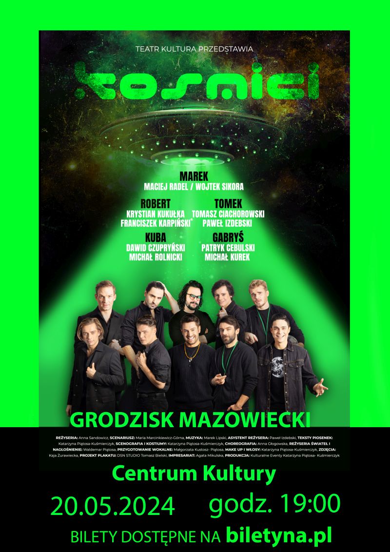 Teatr Kultura zaprasza 20 maja do Grodziska na spektakl „Kosmici”