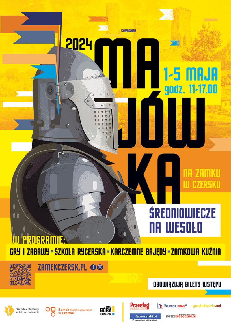 Majówka na Zamku w Czersku | Średniowiecze na wesoło | 1-5.05.2024