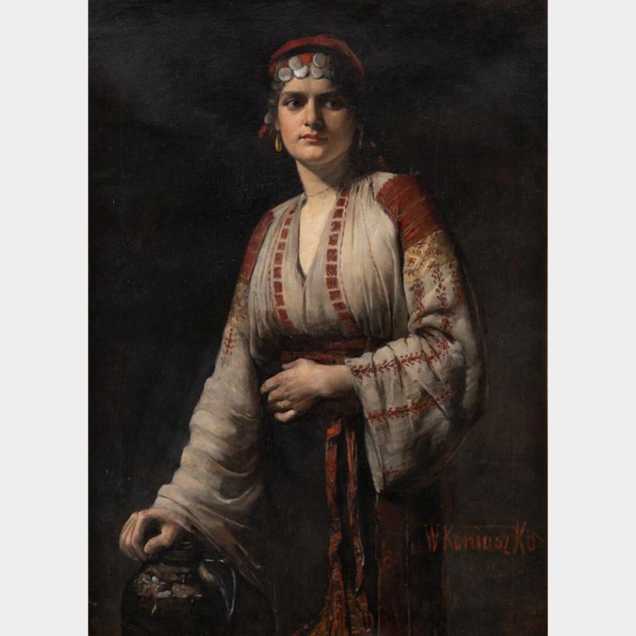 portret kobiety z Bałkanów