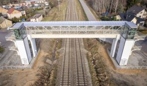 Nowy wiadukt pieszo-rowerowy w Ciechanowie