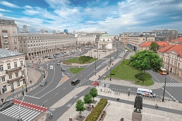 Plac Trzech Krzyży do przebudowy