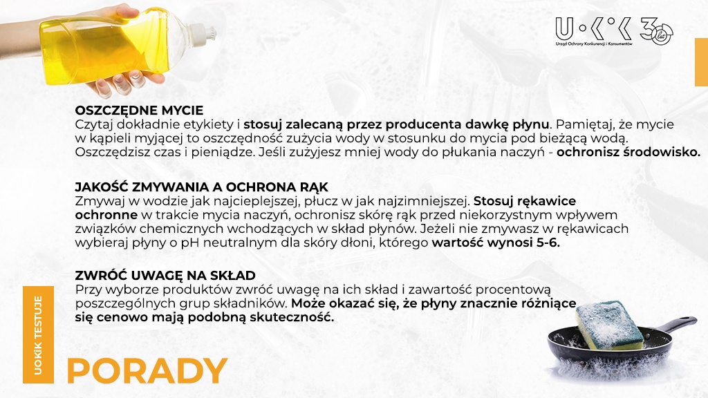 Test płynów do mycia naczyń
